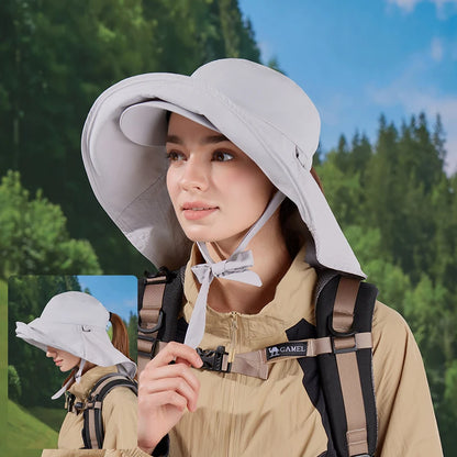 Spring Summer Outdoor Double Large Roof Sunscreen Hat