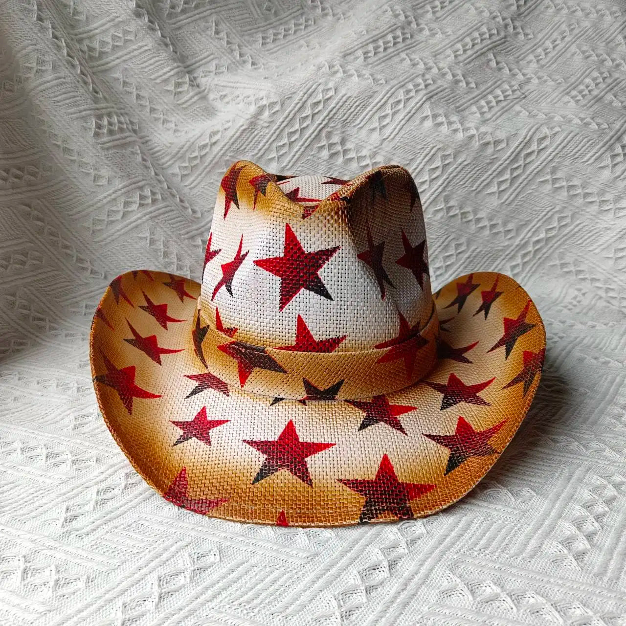 Woven Hard Summer Sapphire Accessories Neutral Cowboy Hat