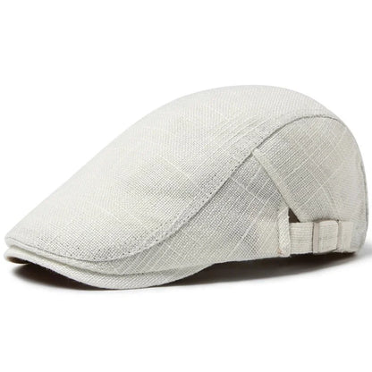 Men's And Women's Cotton And Linen Beret Breathable Summer Cap