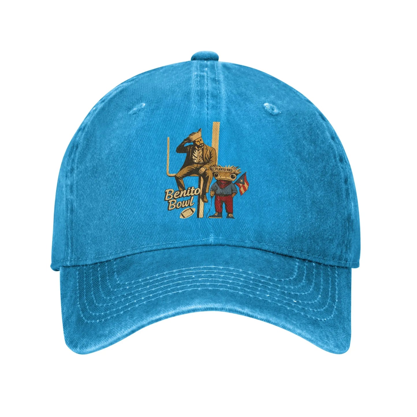 Bad Bunny Puerto Rican Flag Benito Bowl Sun Baseball Cap Women Men