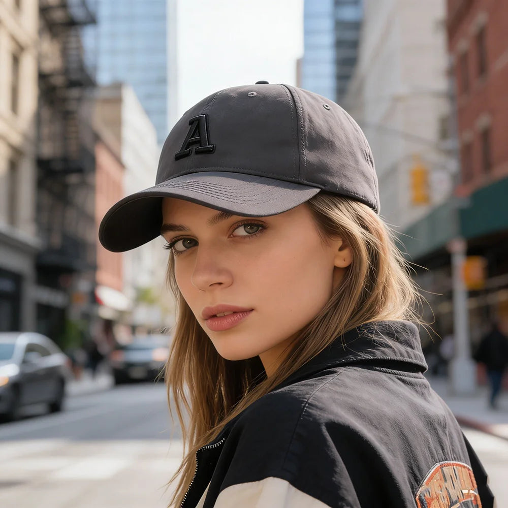 A Letter Baseball Cap Four Seasons Women's