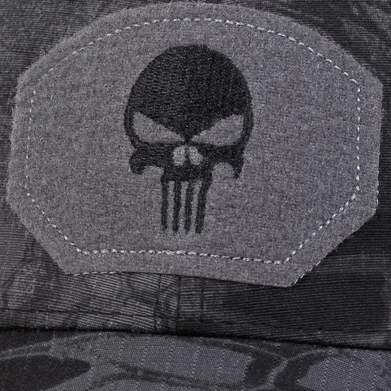NEW Skull Embroidered Top With Patch Breathable Baseball Caps Adjustable Casual Hat Sunscreen Hat