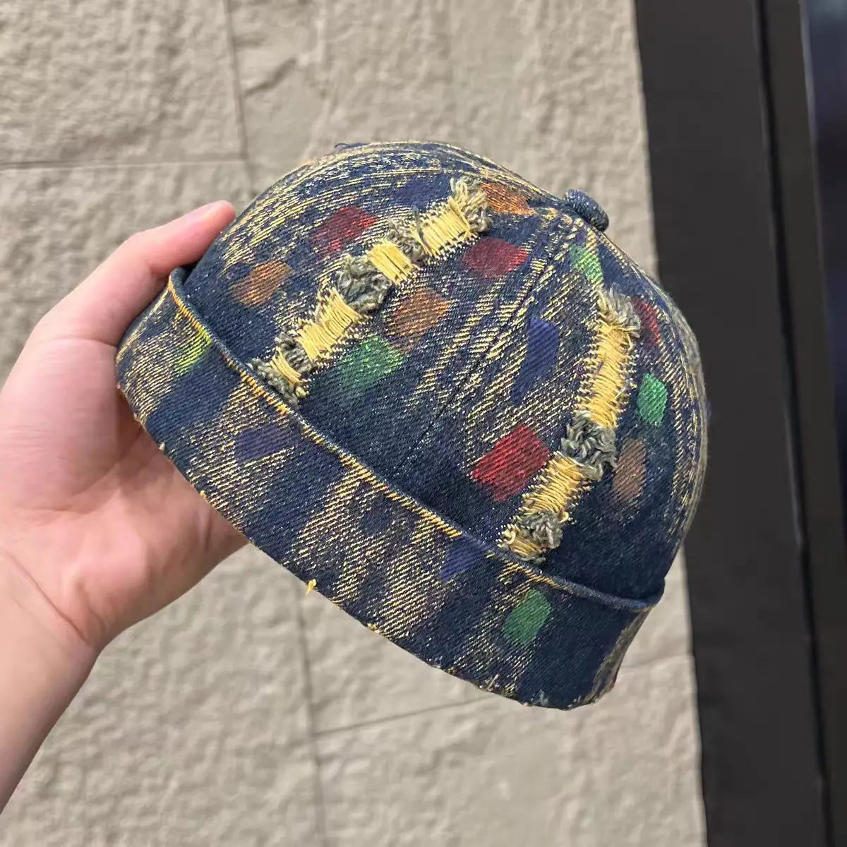 Retro Ripped Denim Hat Unisex Summer