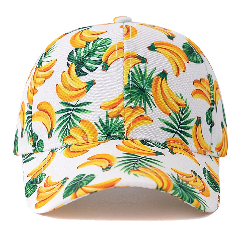 Unisex Summer Baseball Cap Fruit Print Men Women Cap