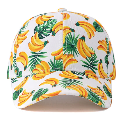 Unisex Summer Baseball Cap Fruit Print Men Women Cap