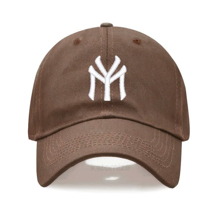 Letter MY Embroidery Baseball Cap Women Men Adjustable
