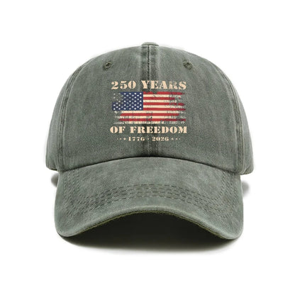 US 250th Anniversary Cap Washed Print Cap