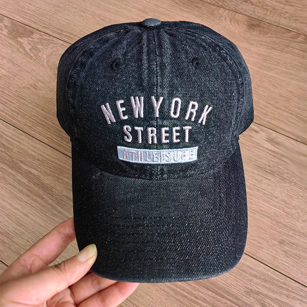 Classic Retro Denim Baseball Cap Unisex NYC