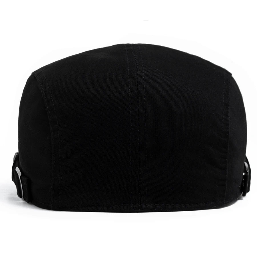 Fashion Men's Beret Button Embroidery Cotton Vintage Berets Outdoor
