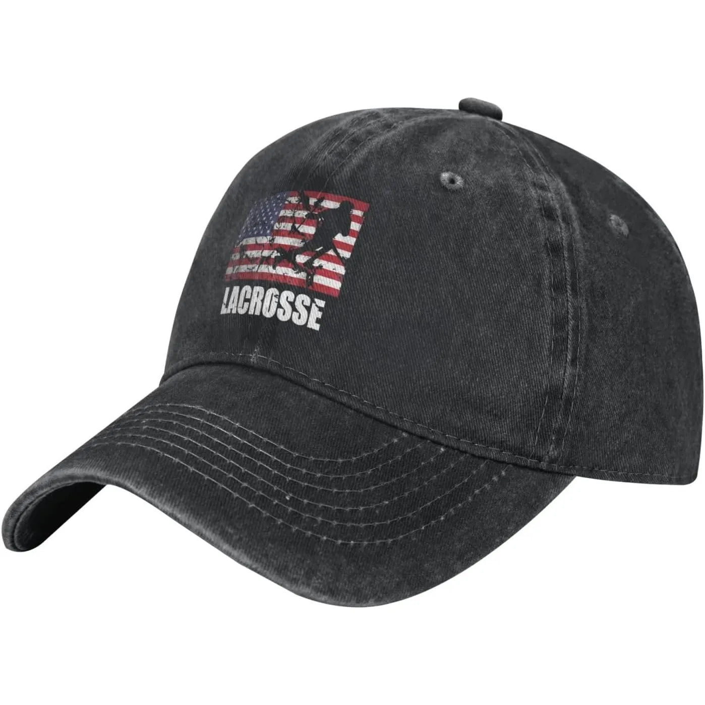 Lacrosse American Flag Washed Baseball Cap