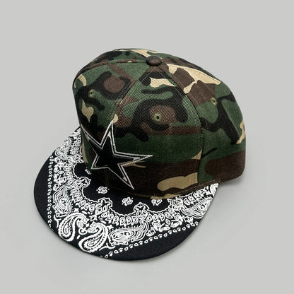 Hip-hop Pentagram Embroidery Baseball Hats Men Women