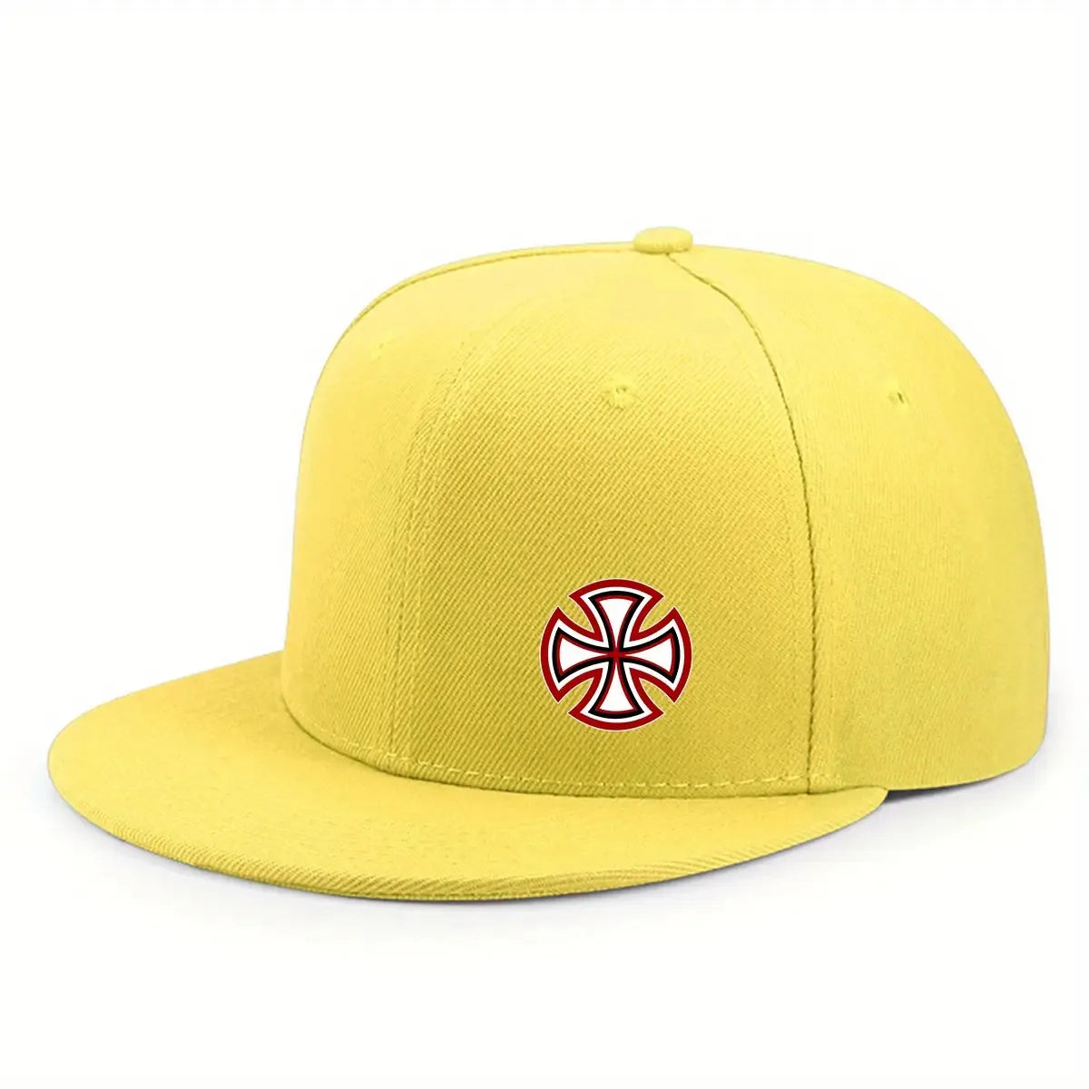 Printed Snowflake Pattern Flat Edge Baseball Cap Enlarged And Deepened