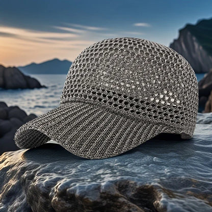Portable Adjustable Mesh Sun Hat With Ventilation Hole UV Protection