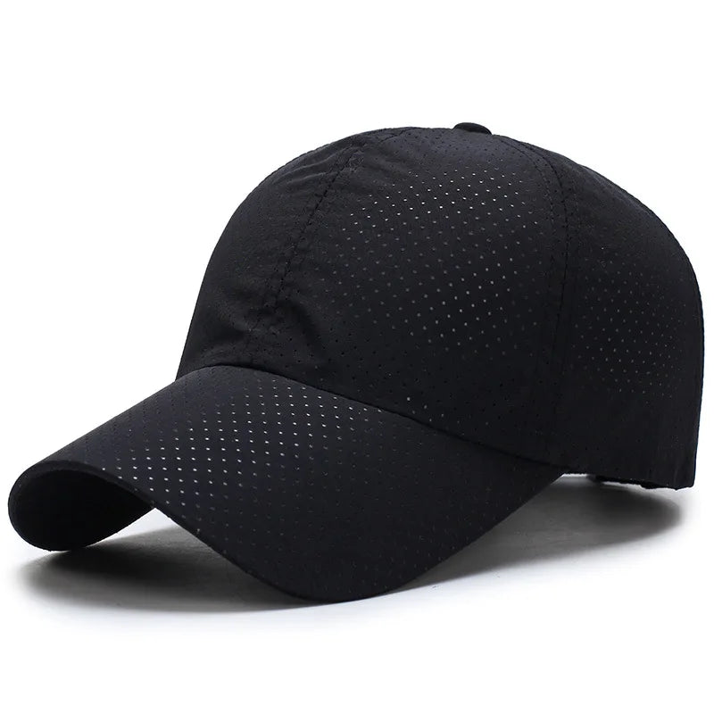 Hat Spring Summer Solid Color Mesh Cap Baseball Cap Autumn Korean Edition Sunscreen Hat Mesh Breathable Peaked Cap