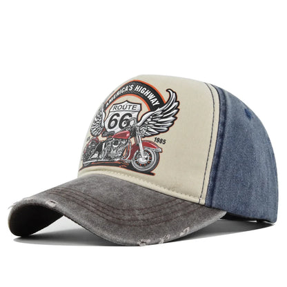 Men Women Cotton Retro Printed Cap