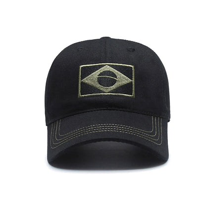 Unisex Brazilian Flag Embroidery Tactical Baseball Cap Classic Fashion
