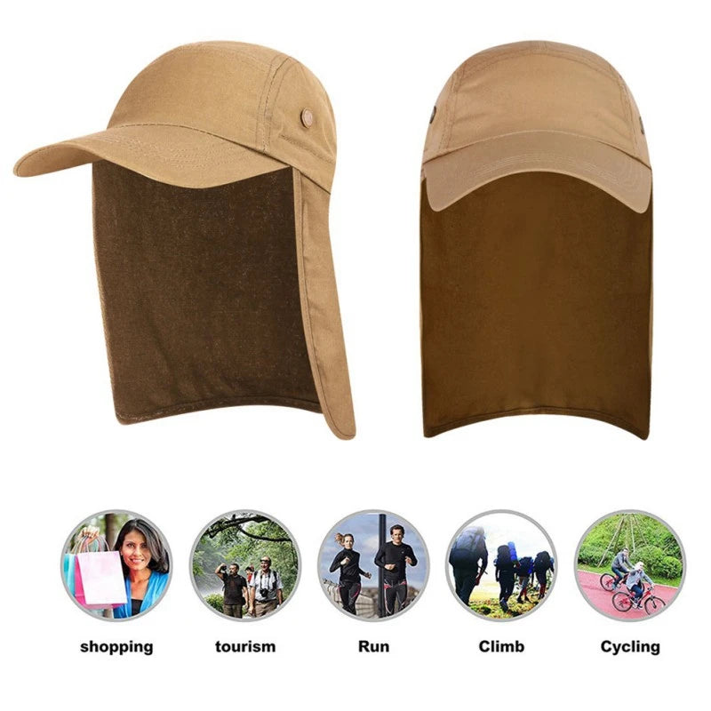 Outdoor Summer Sunscreen Fisherman Hats Women Men Breathable Fishing Caps