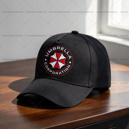 Umbrella Corporation Circular Baseball Cap resident Evils Biohazard Adjustable Hat Black Casual Sun Cap
