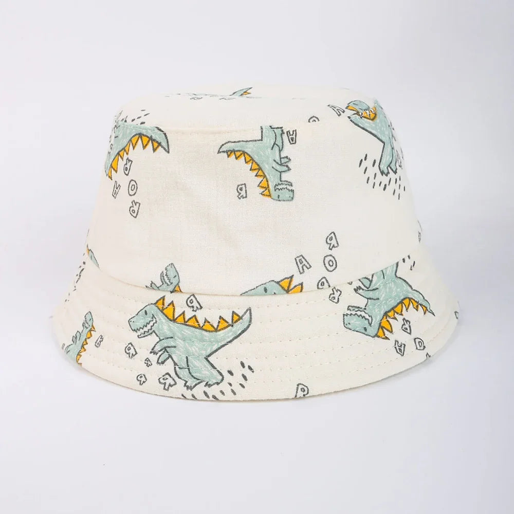 Children Bucket Hats Summer Autumn Cotton Yarn Breathable Baby Hat