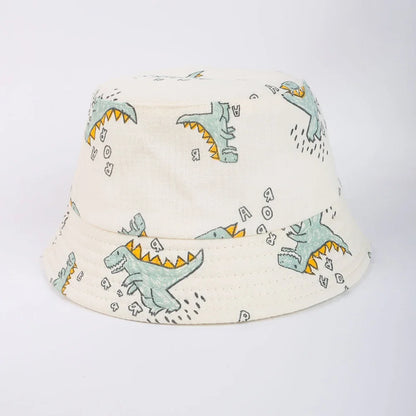 Children Bucket Hats Summer Autumn Cotton Yarn Breathable Baby Hat