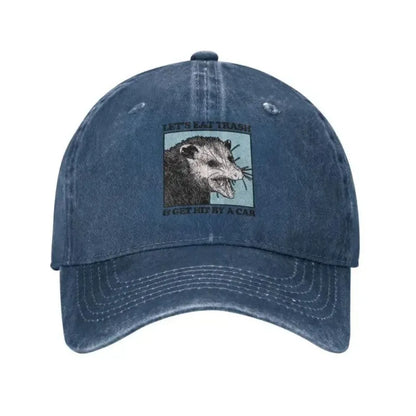 Let's Eat Trash Get Hit By A Car Baseball Cap Hip Hop Women Men's