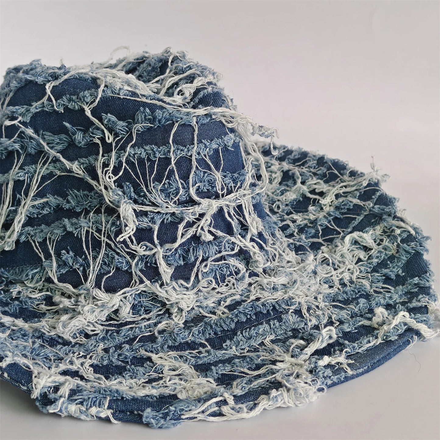 Ripped Denim Western Hat Cowboy Hat For Women Men
