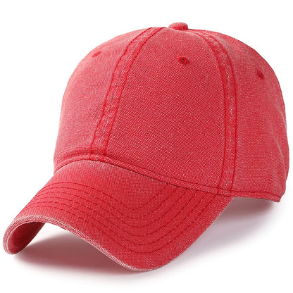 Denim Cotton Wash Snapback Hats Women Summer Sun Cap Big Head Man