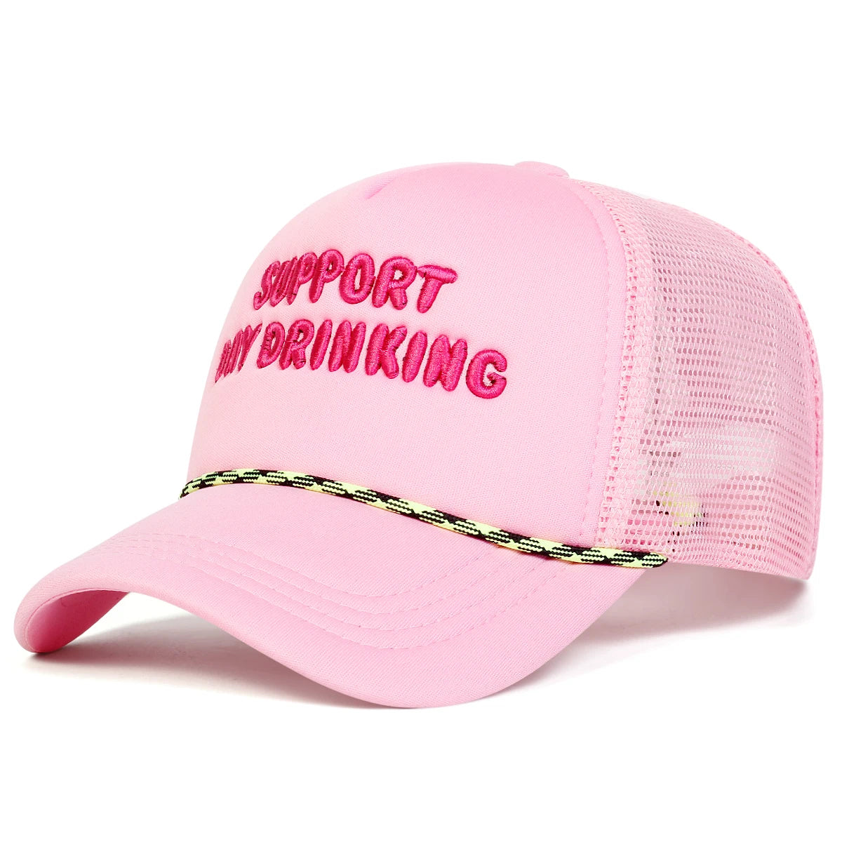 Unisex Day Drinking Letter Embroidery Baseball Net Caps Spring Summer