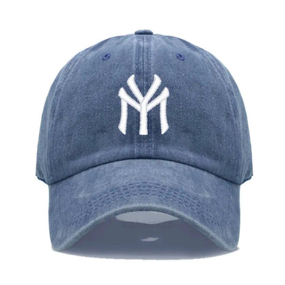 Letter MY Embroidery Baseball Cap Women Men Adjustable