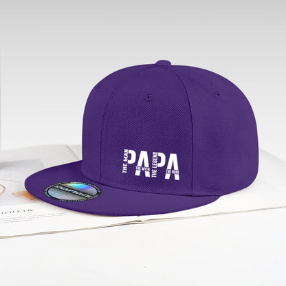 Fun Dad Hero Slogan Printed Flat-Brim Cap Baseball Cap for Men