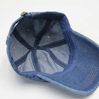 Denim Cotton Baseball Cap Cowboy Jean Hat Dad Trucker Hat