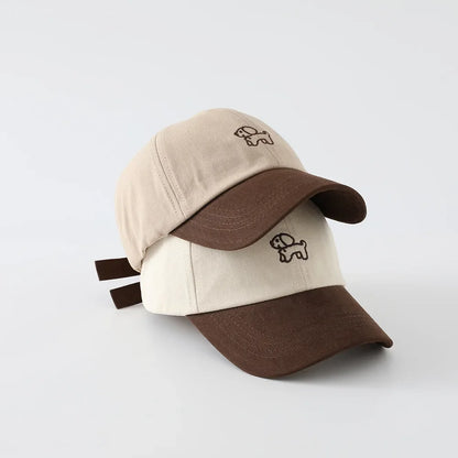 New Autumn Letter Embroidery Baseball Cap Fashion Style Baby Boys Girls Sun Hat Korean Caps Children
