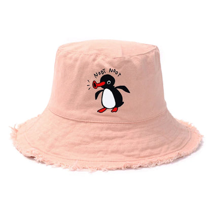 Summer Penguin Bucket Hat Reversible Bob Men Women Cotton