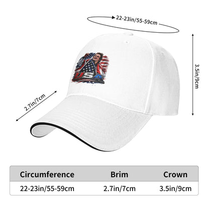 USA Hockey Gold Sandwich Hat Unisex, Sport Hats Golf Hats Adjustable