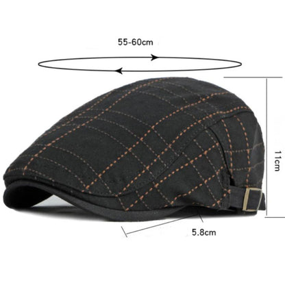 Men Women Artist Painter Plaid Beret Hat