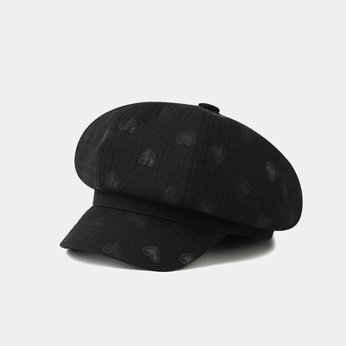 Vintage Newsboy Cap Women Octagonal Beret Hat