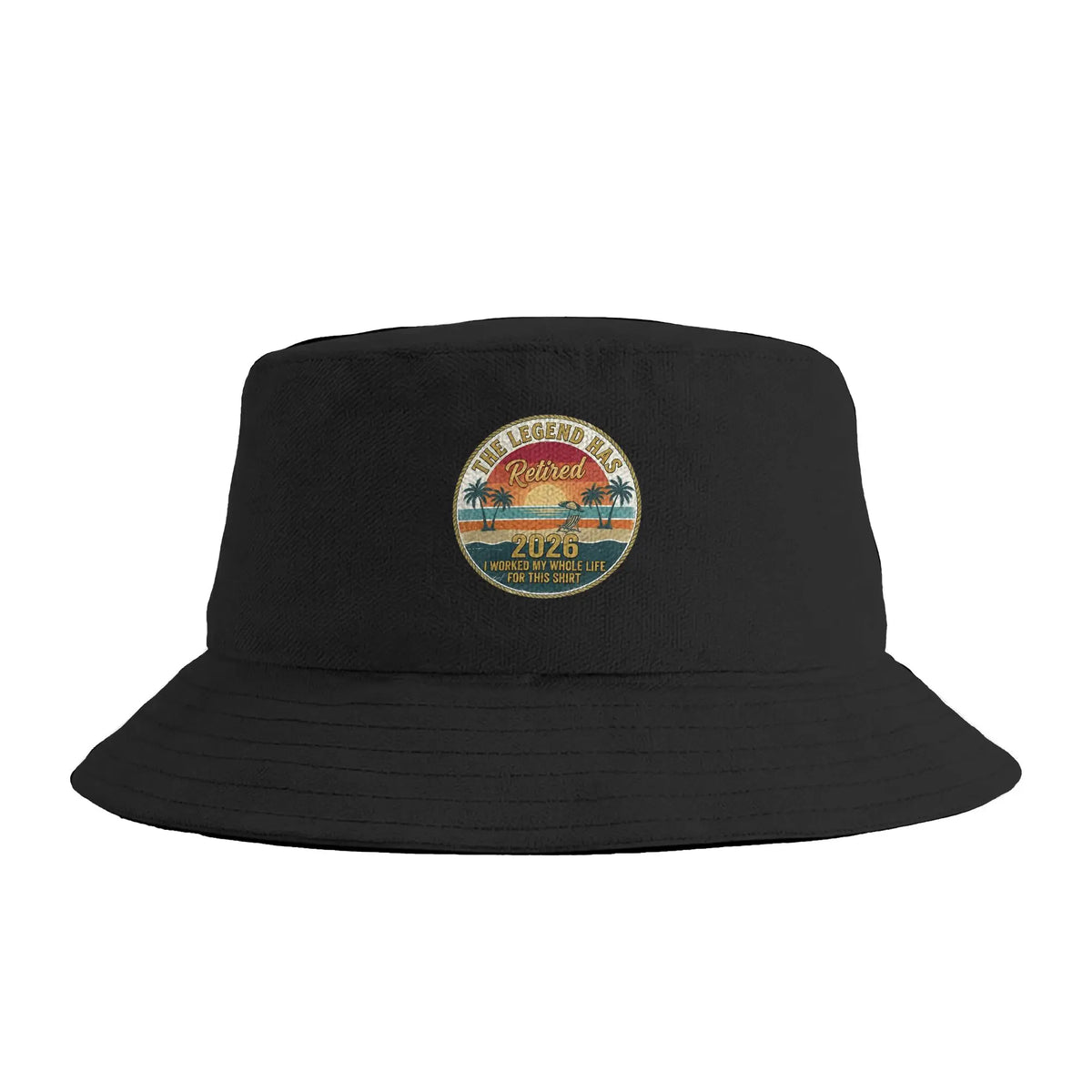 Couple The Legend Has Retired 2026 Retro Sunset Car Bucket Hat