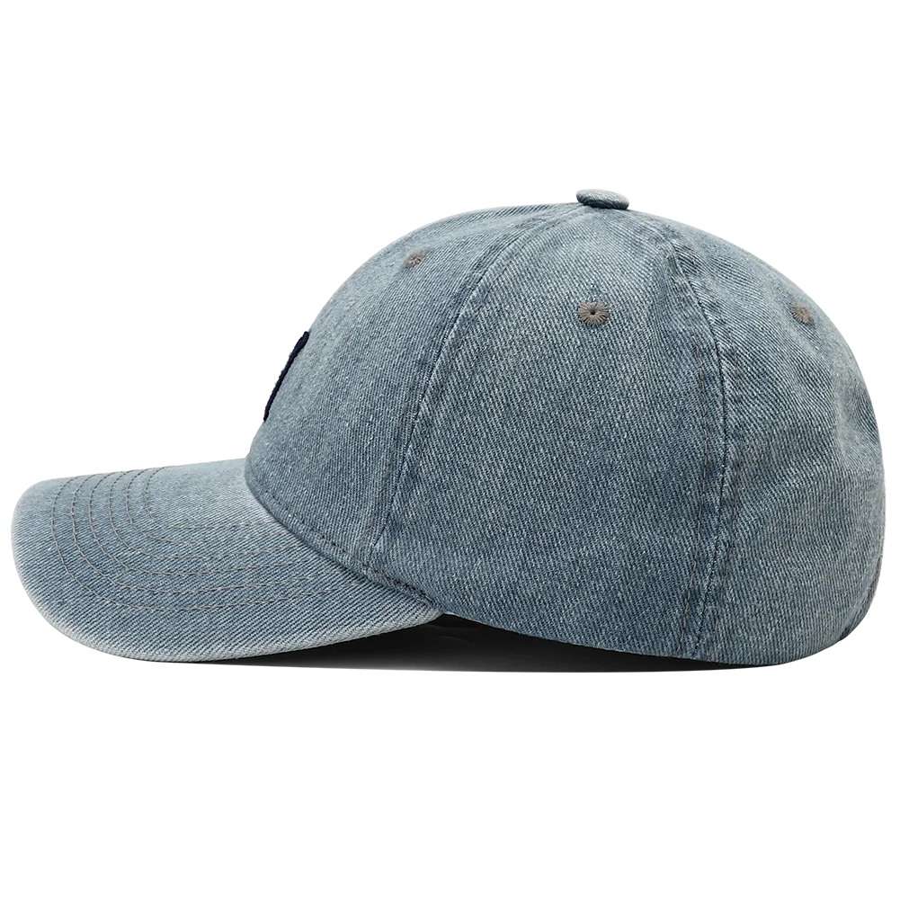 High Quality Korean Style Washed Denim Baseball Cap
