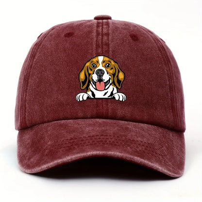 Cute Dog Printed Baseball Hat for Men and Women