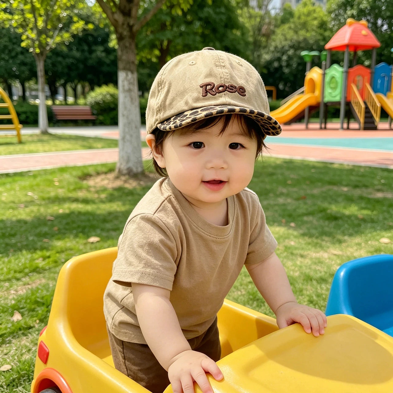 Fashion Leopard Print Baby Baseball Hat