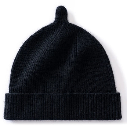 Korean Fashion Cashmere Hats Girls Boys Solid Color Outdoor Warm Caps Kids