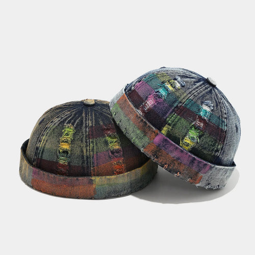 Denim Docker Cap Retro Hip Hop Street Caps