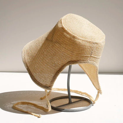 Women Summer Hat Weave Sun Hat Travel Cap