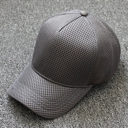 Men's Mesh Baseball Cap Summer Breathable High Crown Sun Hat