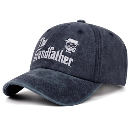 The Grandfather Washed Baseball Cap Retro Casual Women Men Dad Hat Denim Embroidered Hat