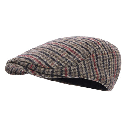 Men's Flat Cap Wool Tweed Driving Irish Gatsby Cabbie Golf Vintage Newsboy Hat