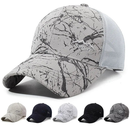 Summer Men's Sun Hat Mesh Back Baseball Cap