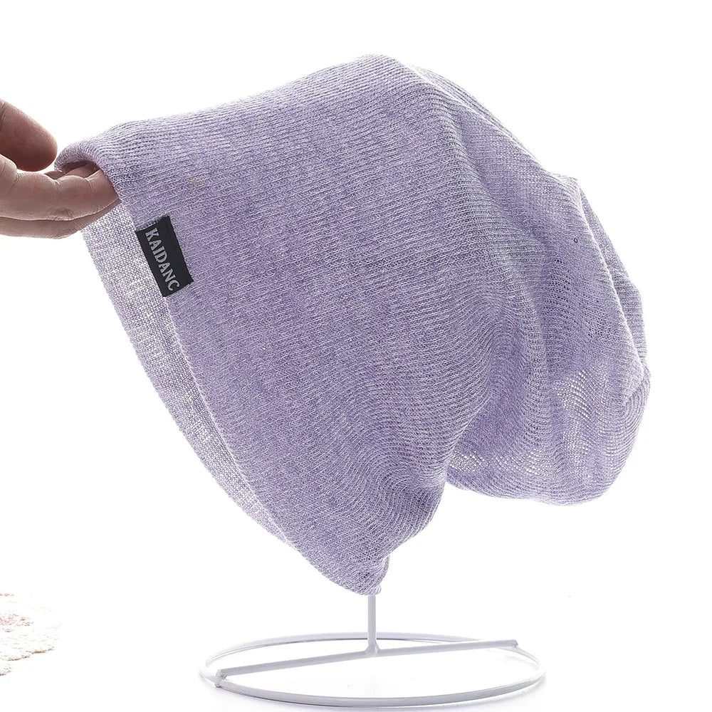 Summer Thin Breathable Pullover Hat For Women