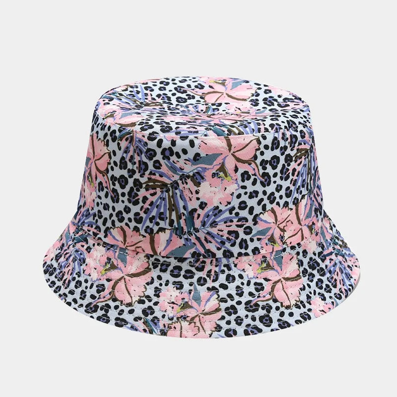 Unisex Panama Bucket Hats Ethnic Style Pattern Fisherman Cap For Men And Women