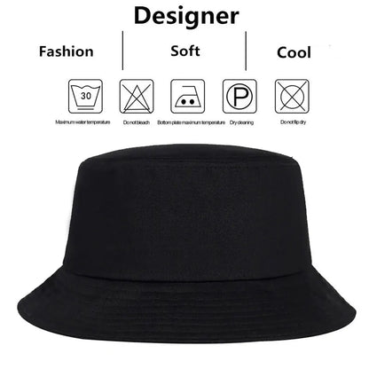 Unisex Solid Color Light Plate Personality Bucket Hats Fishermen Caps Outdoor Casual Cap Men Women